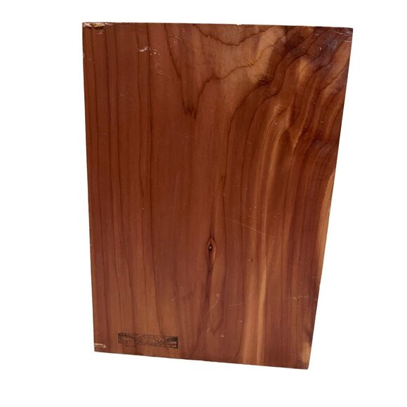 Vintage Holy Bible Cedar Box Union Made United Brotherhood Of Carpenters w/Bible - Picture 3 of 16